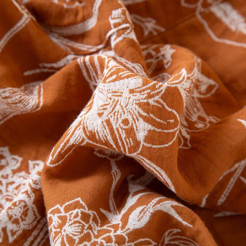 Pantaloni da salotto in garza di cotone jacquard Lily - image 9