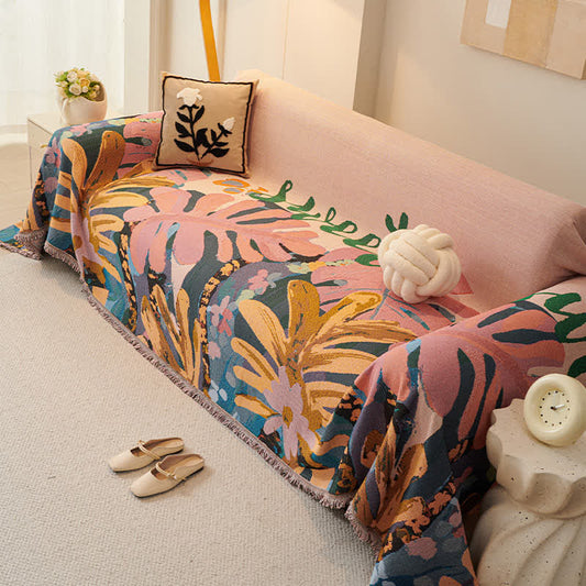Coperta da divano in cotone botanico - 180cm x 340cm - image 1