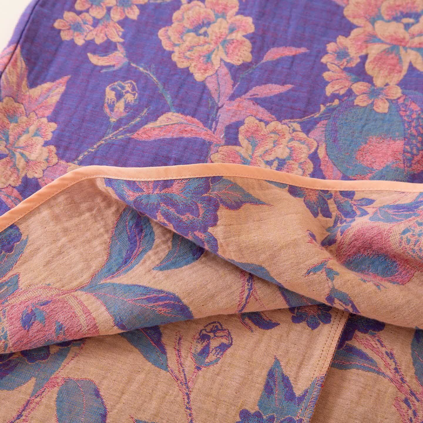Pigiama in cotone con peonia e melograno in stile orientale - image 9