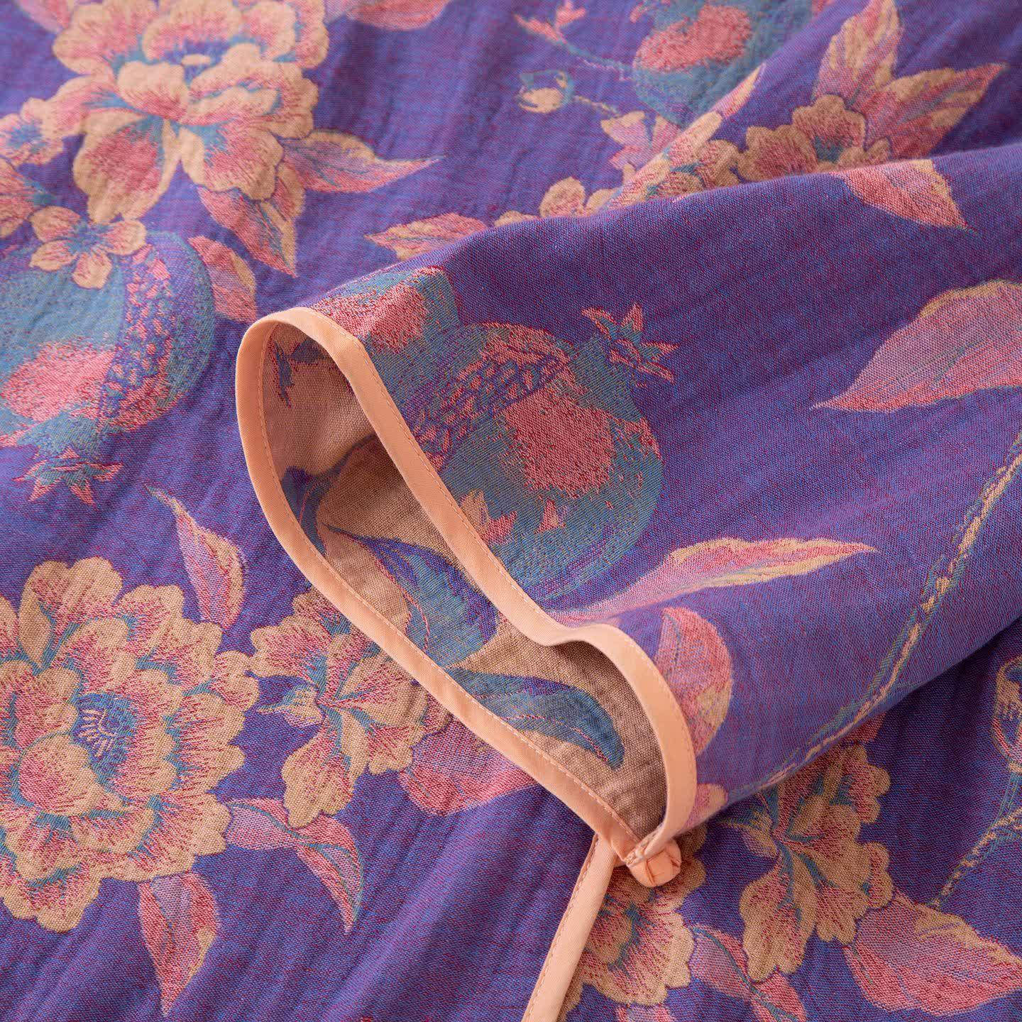 Pigiama in cotone con peonia e melograno in stile orientale - image 4
