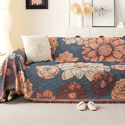 Coperta da divano in ciniglia e jacquard Camellia - image 3