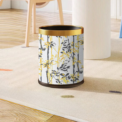 Cestino rustico in acciaio inossidabile - Bianco - Cerchio giallo standard - 22.5 x 22.5 x 26cm"A - image 2