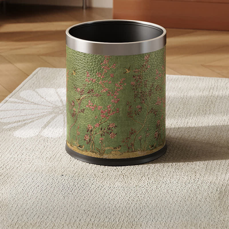 Cestino per la spazzatura durevole a forma di uccello pastorale verde - Cerchio d'argento standard - 22.5 x 22.5 x 26cm"A - image 2