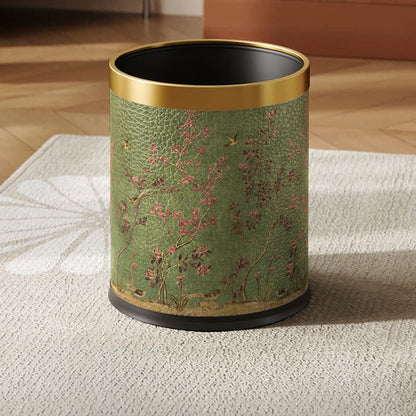 Cestino per la spazzatura durevole a forma di uccello pastorale verde - Cerchio giallo standard - 22.5 x 22.5 x 26cm"A - image 1