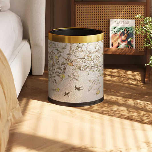 Cestino rustico pastorale a doppio strato - Cerchio giallo standard - 22.5 x 22.5 x 26cm"A - image 1