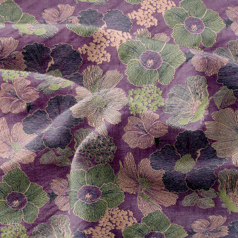 Copriletto in garza di cotone jacquard con fiori di pesco - image 4