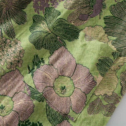 Kimono in garza di cotone color pesca - image 10