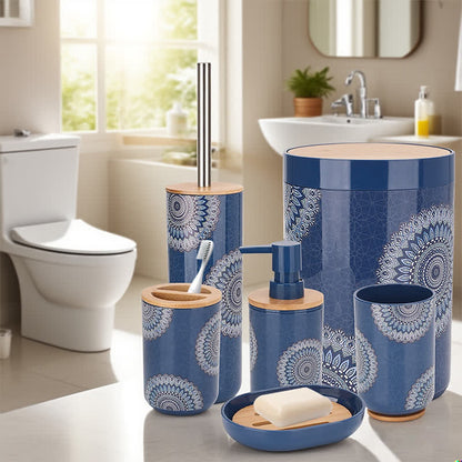 Set di accessori da bagno Mandala Boho (6 pezzi) - Set (6 pezzi) - image 1