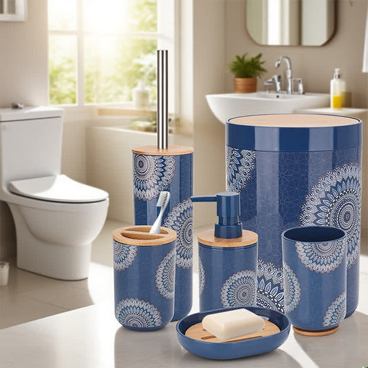 Set di accessori da bagno Mandala Boho (6 pezzi) - Set (6 pezzi) - image 1