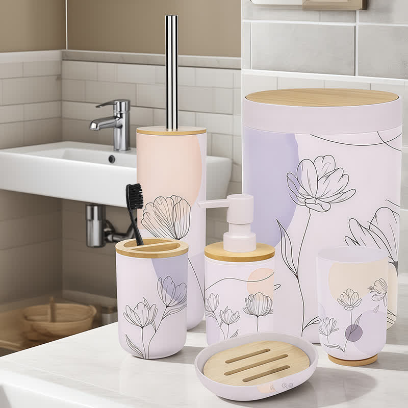 Set di accessori da bagno Tulip da 6 pezzi - image 2