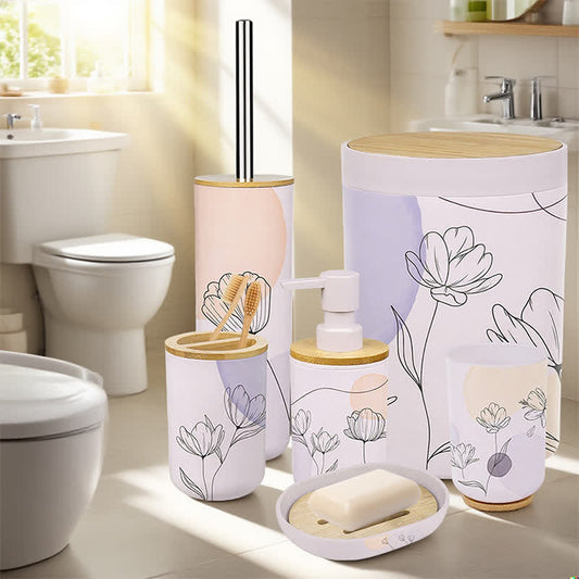 Set di accessori da bagno Tulip da 6 pezzi - Set (6 pezzi) - image 1