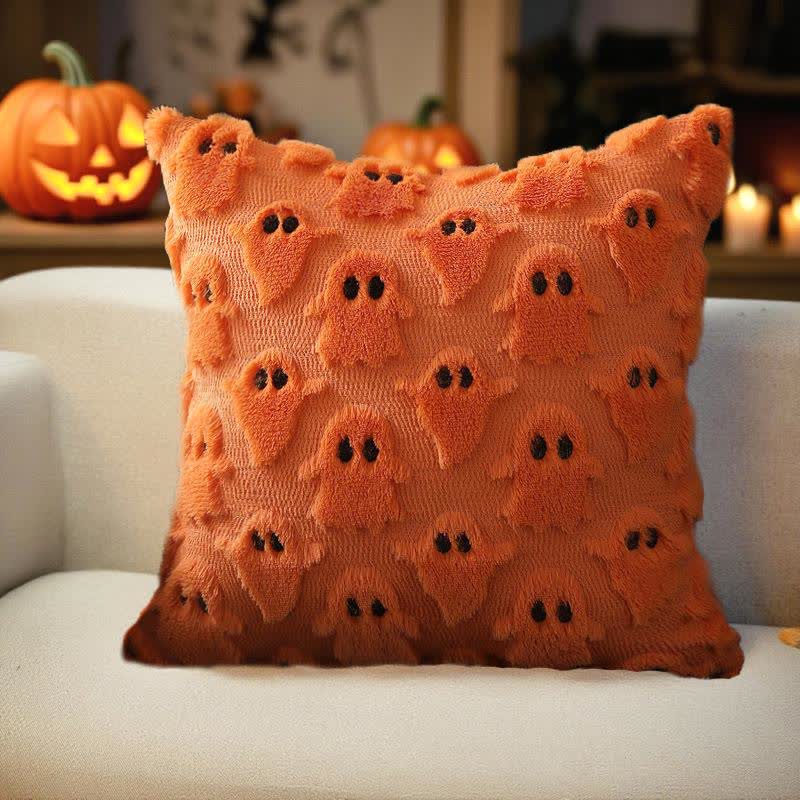 Copricuscini ricamati con fantasma di Halloween (2 pezzi) - 2x Arancione - 45cm x 45cm - image 7
