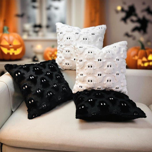 Copricuscini ricamati con fantasma di Halloween (2 pezzi) - image 1