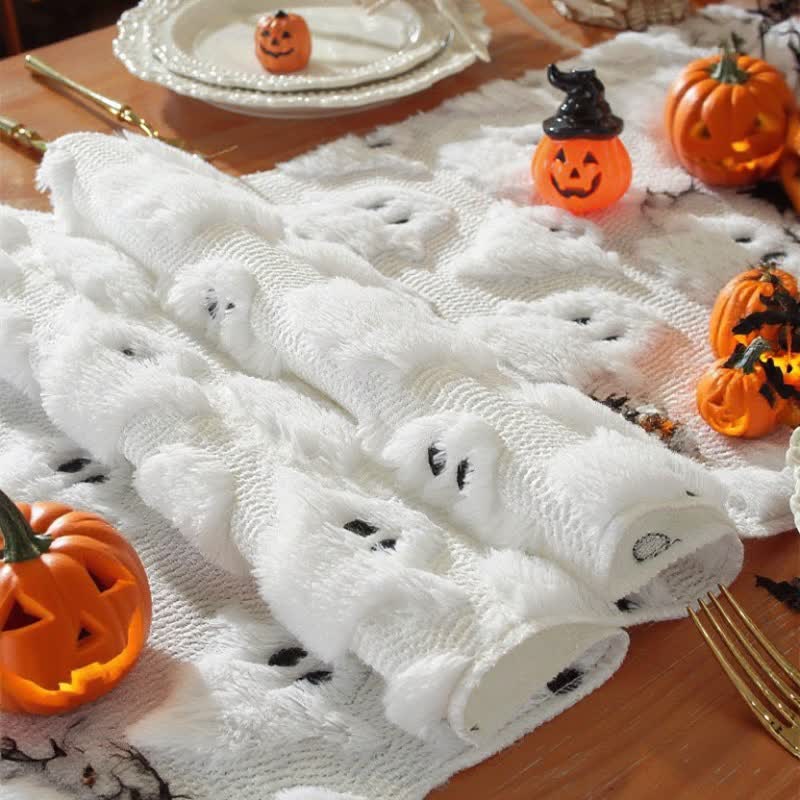 Runner da tavolo ricamato con fantasma di peluche di Halloween - image 7
