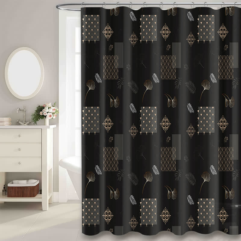 Tenda da doccia impermeabile con foglie di ginkgo - image 2