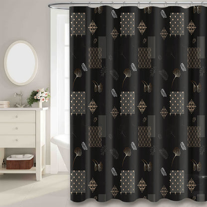 Tenda da doccia impermeabile con foglie di ginkgo - image 2