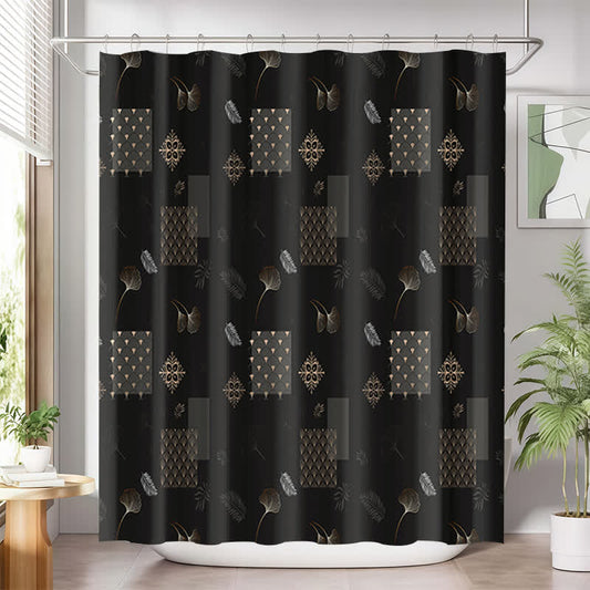 Tenda da doccia impermeabile con foglie di ginkgo - 180cm x 180cm - image 1
