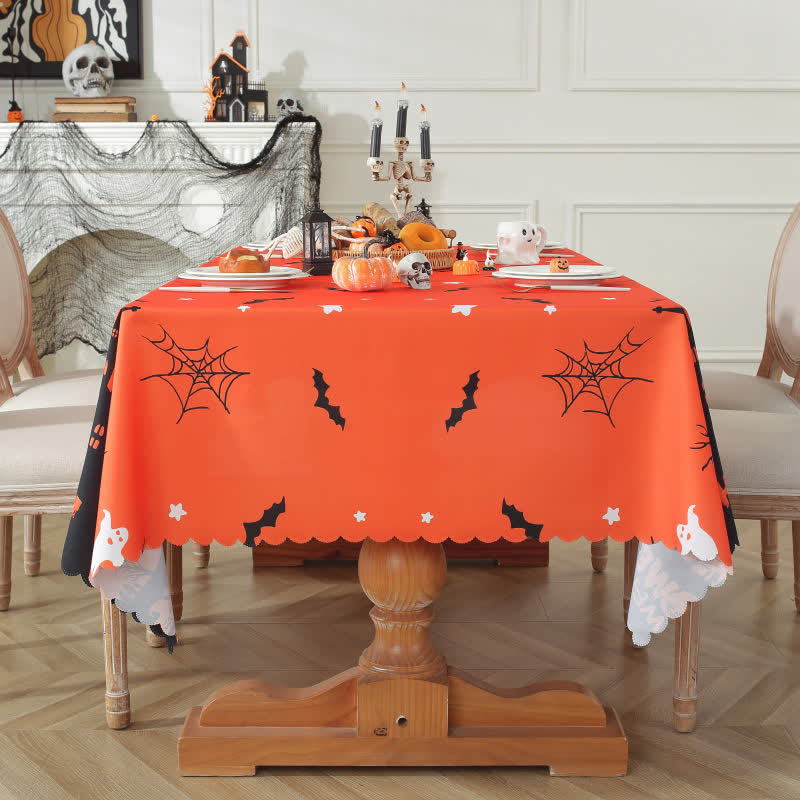 Tovaglia con stampa di fantasmi del castello infestato di Halloween - image 2