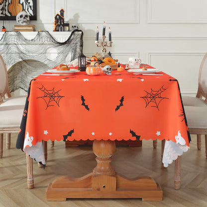 Tovaglia con stampa di fantasmi del castello infestato di Halloween - image 2