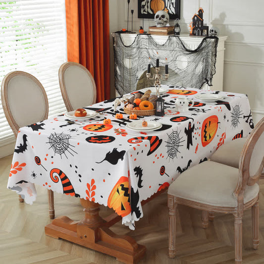 Tovaglia con stampa di zucca di Halloween e fantasma - Rettangolo - 150cm x 300cm - image 1