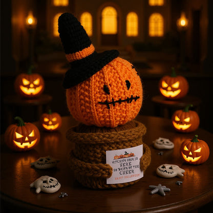 Ornamento di Halloween con pianta in vaso all'uncinetto - image 5