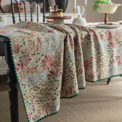 Tovaglia vintage in jacquard rosa giglio - image 7