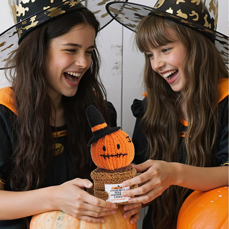 Ornamento di Halloween con pianta in vaso all'uncinetto - image 3