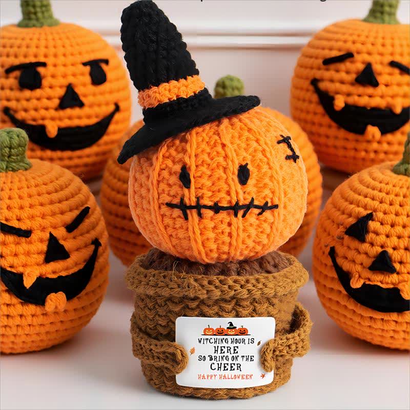 Ornamento di Halloween con pianta in vaso all'uncinetto - image 4