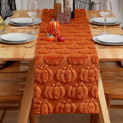 Runner da tavolo trapuntato 3D a forma di zucca di Halloween - image 8