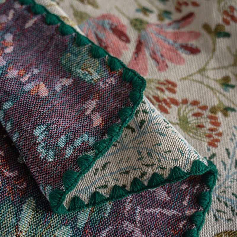 Tovaglia vintage in jacquard rosa giglio - image 9