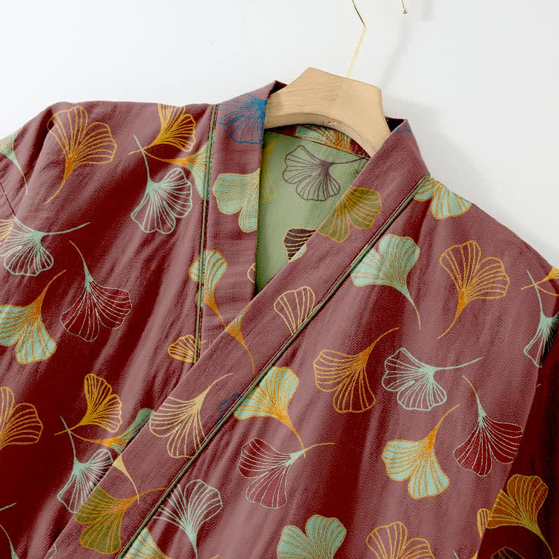 Completo da salotto in kimono di garza di cotone Ginkgo - image 31