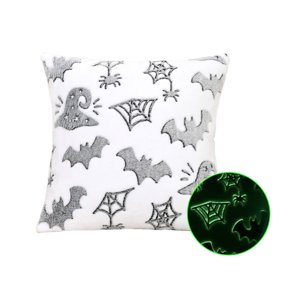 Cuscino luminoso in flanella di Halloween - E - Federa con anima - 45cm x 45cm - image 11