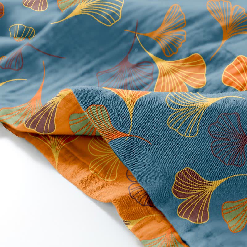 Completo da salotto in kimono di garza di cotone Ginkgo - image 7