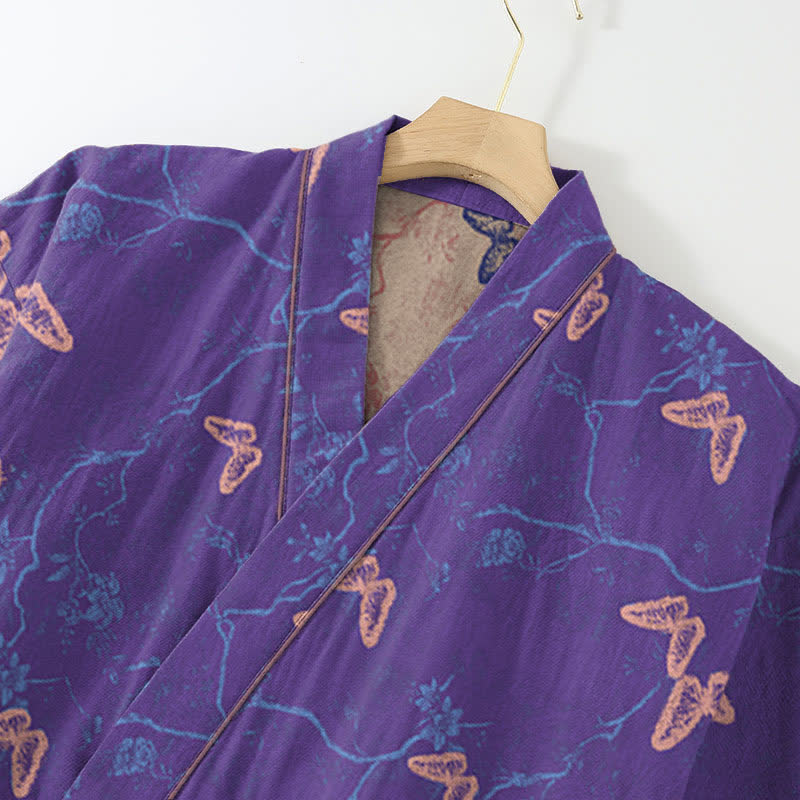 Completo da salotto in kimono di garza di cotone a farfalla - image 2