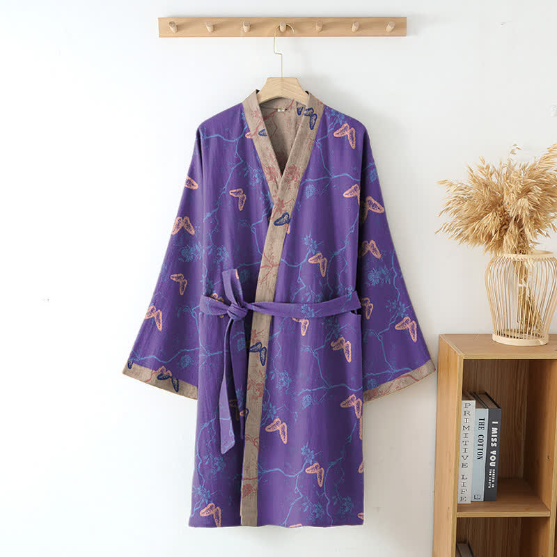 Kimono in garza di cotone a farfalla - image 2