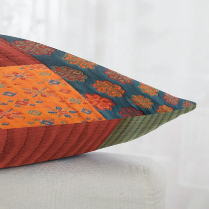 Federe quadrate in jacquard di garza di cotone patchwork (2 pezzi) - image 3