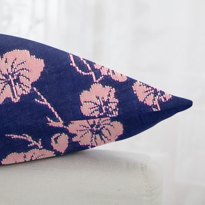 Federe quadrate in jacquard di cotone con fiori di ciliegio (2 pezzi) - image 3