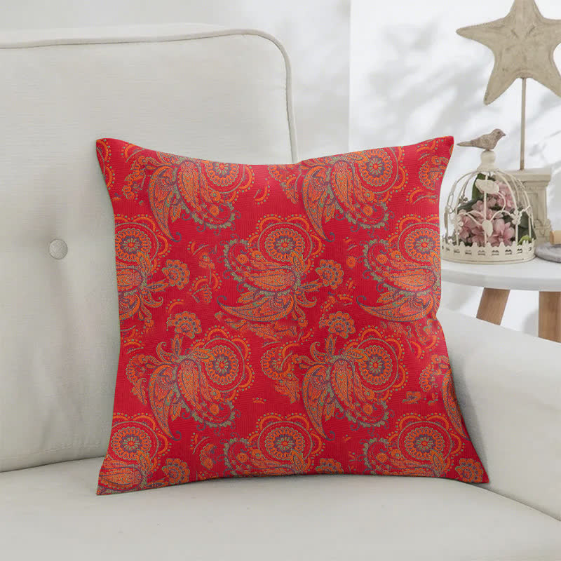 Federe quadrate in jacquard di cotone con stampa Paisley (2 pezzi) - image 2