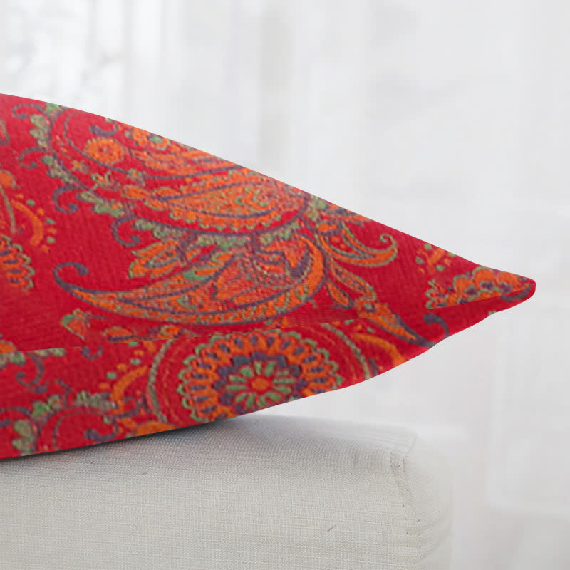 Federe quadrate in jacquard di cotone con stampa Paisley (2 pezzi) - image 3