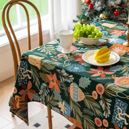 Tovaglia jacquard con stampa floreale e vegetale - image 5
