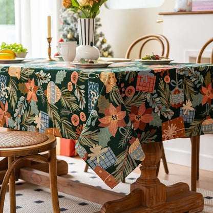 Tovaglia jacquard con stampa floreale e vegetale - image 6