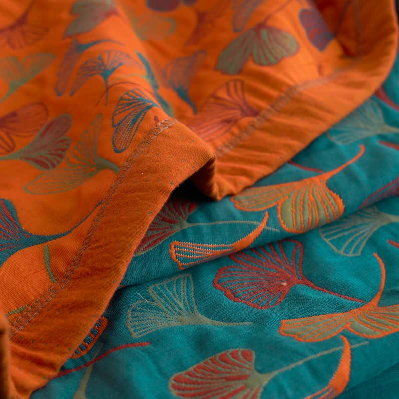 Trapunta in cotone biologico Ginkgo Biloba - image 9