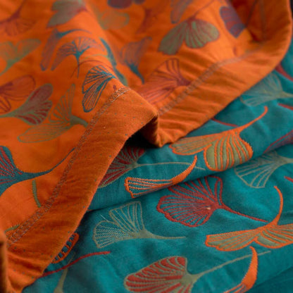 Trapunta in cotone biologico Ginkgo Biloba - image 9