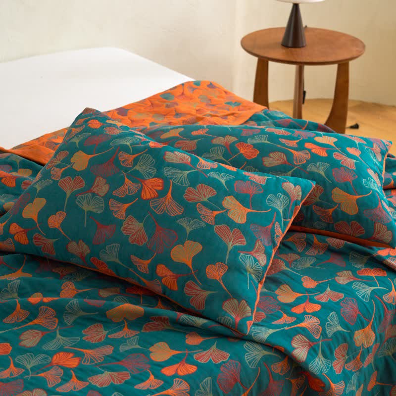 Trapunta in cotone biologico Ginkgo Biloba - image 8