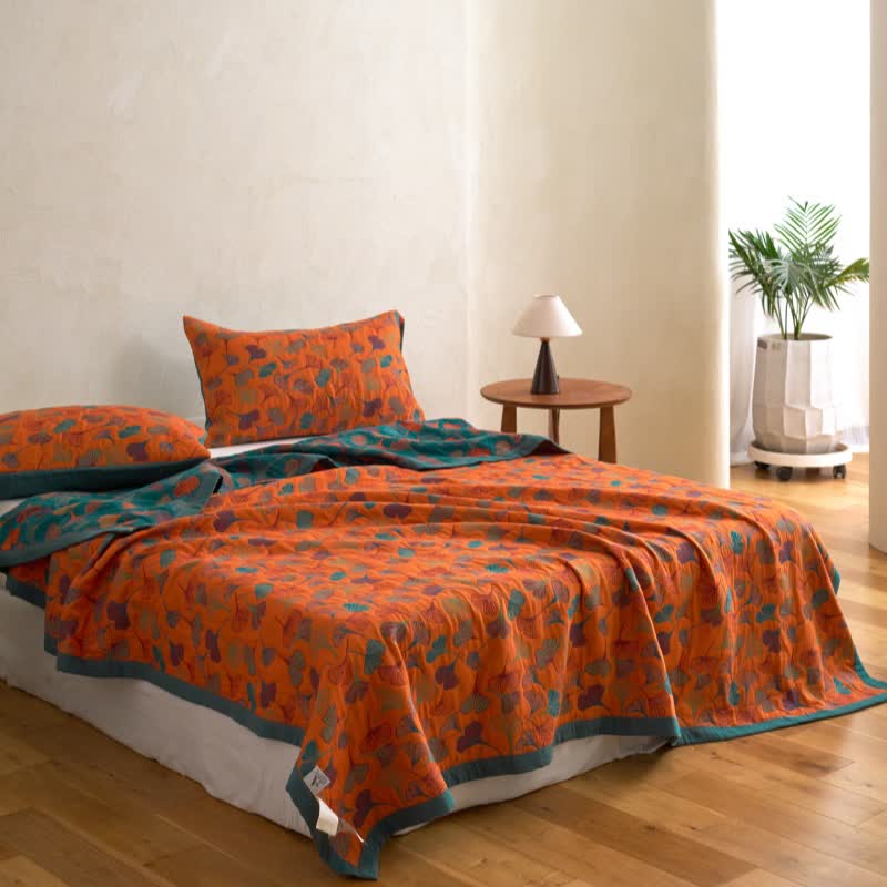 Trapunta in cotone biologico Ginkgo Biloba - image 14