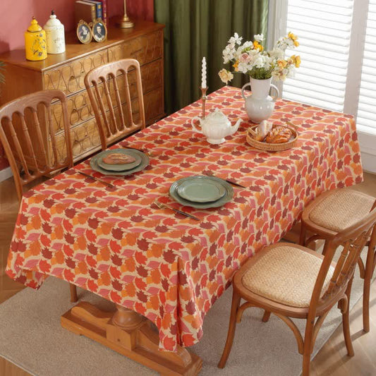 Tovaglia con foglie d'acero "Autunno Raccolto" - Girare - 123cm - image 1