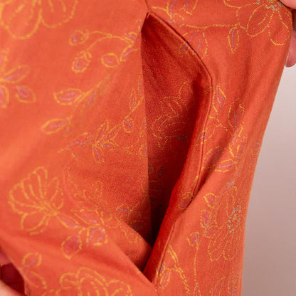 Camicia da notte vintage in garza di cotone con fiori di pesco - image 8
