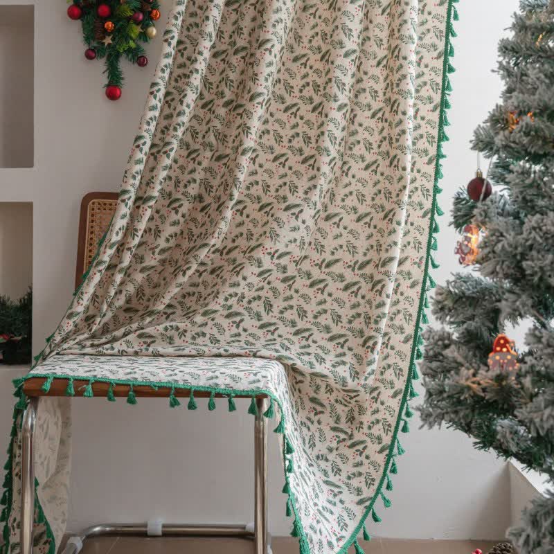 Tenda filtrante per la luce con aghi di pino e bacche - image 5