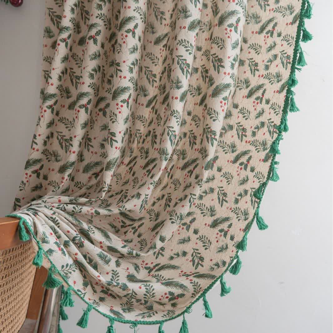 Tenda filtrante per la luce con aghi di pino e bacche - image 2