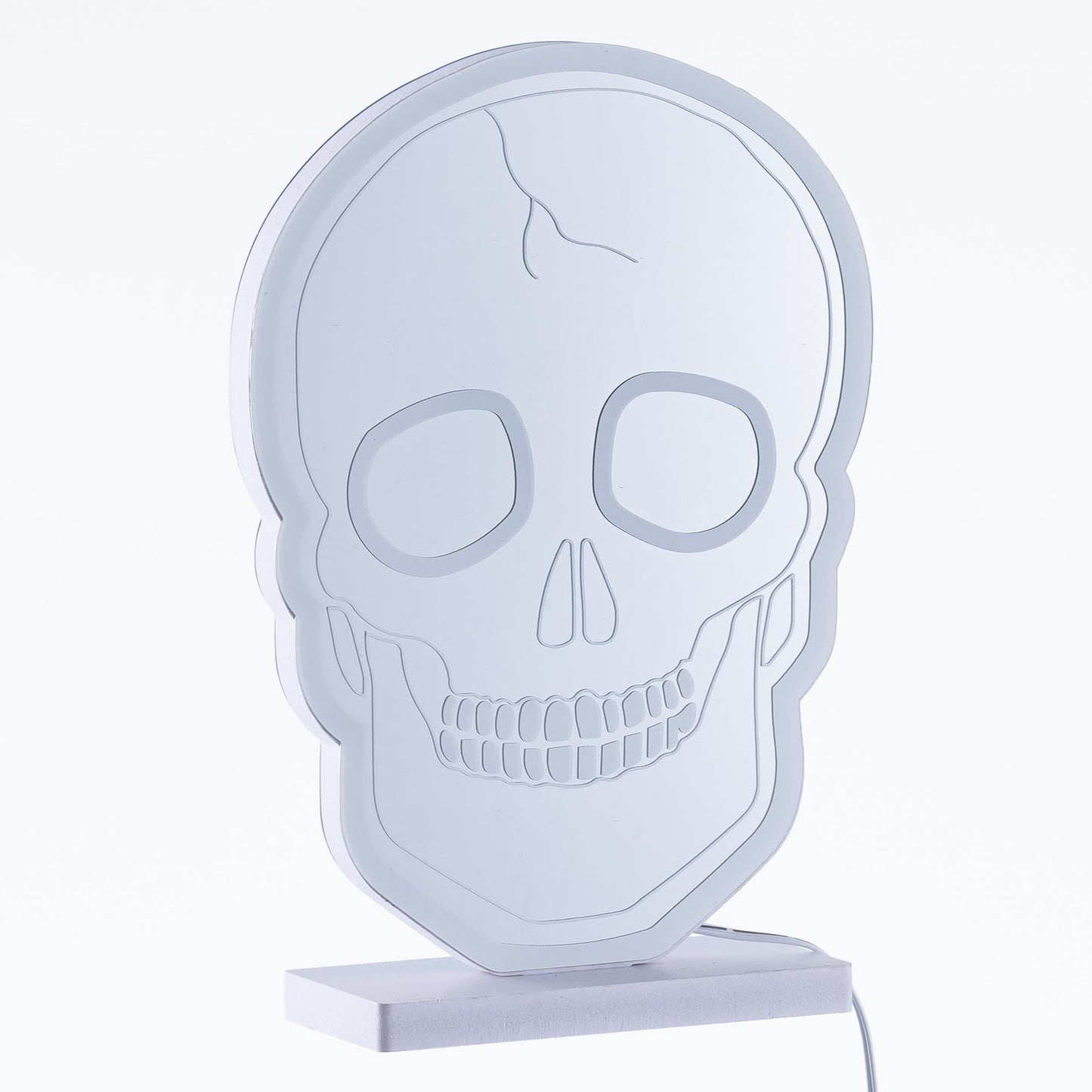 Luci a forma di teschio di Halloween con supporto - image 7